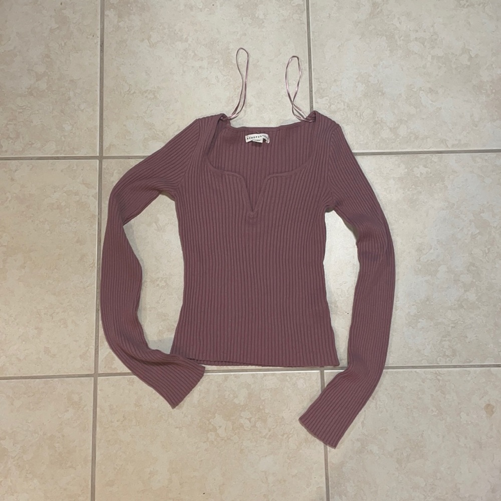 S Aeropostale purple long sleeve NWOT